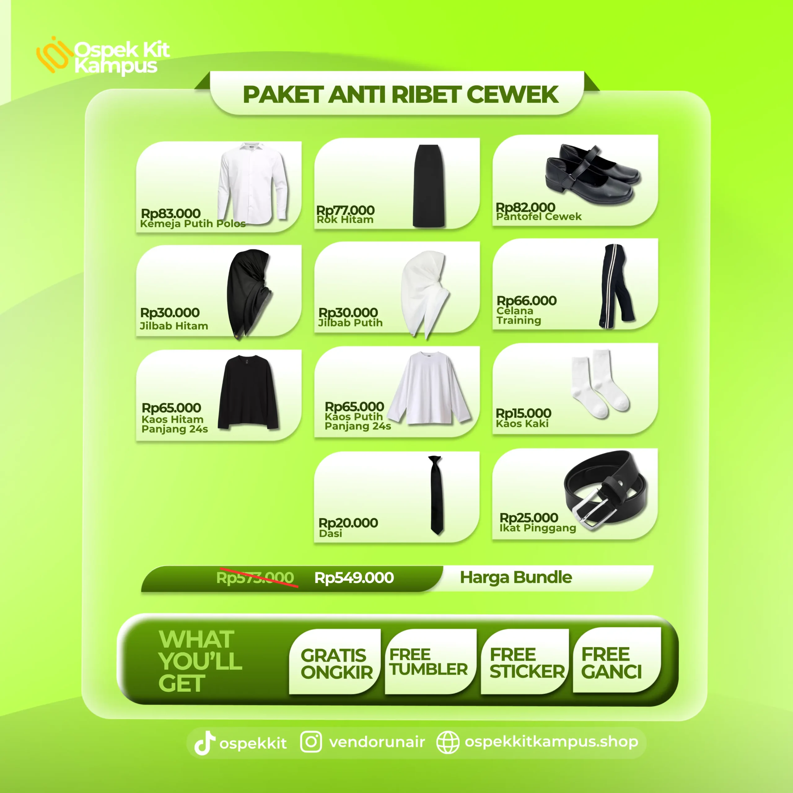 Paket Anti Ribet Cewek ITS
