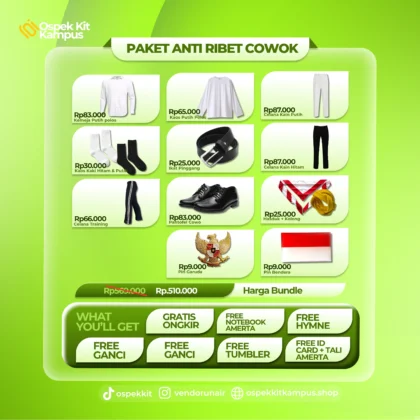 Paket Anti Ribet Cowok Ospek Kit Unair