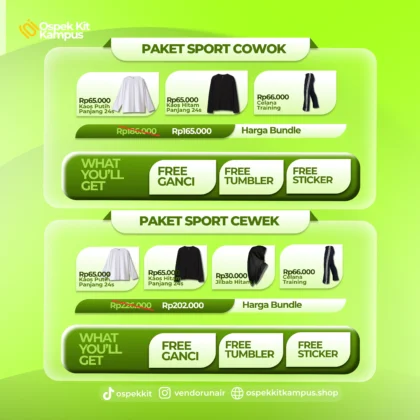 Paket Sporty Cowok Cewek ITS