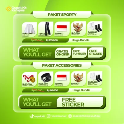 Paket Sporty Aksesoris Ospek Kit Unair