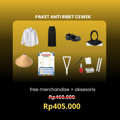 Paket Anti Ribet Cewek UGM Free Merchandise + Free  Paket Aksesoris
