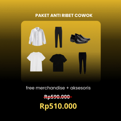 Paket Anti Ribet Cowok ITS Free Merchandise + Free Aksesoris