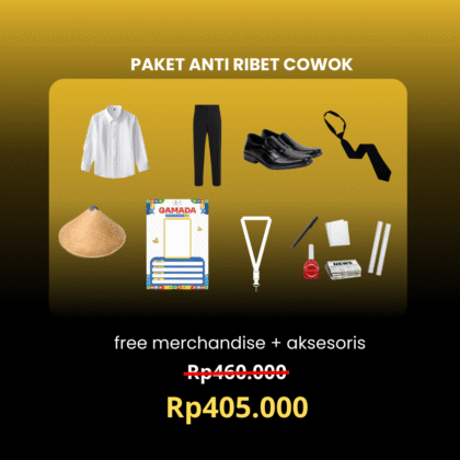 Paket Anti Ribet Cowok UGM Free Merchandise + Free Paket Aksesoris