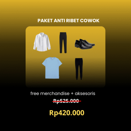 Paket Anti Ribet Cowok UNDIP Free Merchandise + Free Paket Aksesoris