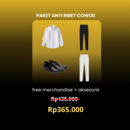 Paket Anti Ribet Cowok UI Free Merchandise + Free Aksesoris