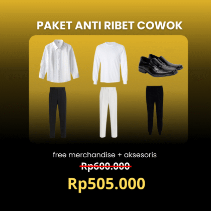 Paket Anti Ribet Cowok UNAIR Free Merchandise + Free Aksesoris