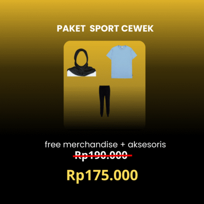Paket Sport Cewek UNDIP Free Merchandise + Free Paket Aksesoris