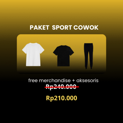 Paket Sporty Cowok ITS Free Merchandise + Free Paket Aksesoris